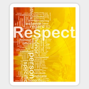 Respect Word Cloud Sticker